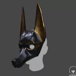 Pbr Anubis Mask  Low-poly 3D model