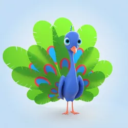 Peacock 3D model