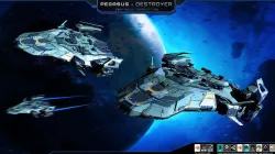 PEGASUS Destroyer Spacecraft Low-poly 3D model