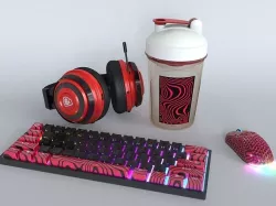 Pewdiepie merch Low-poly 3D model