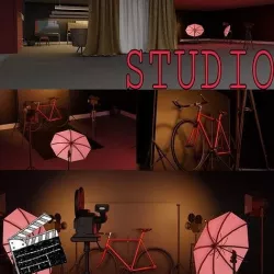photography Studio with  dress room 3D model