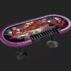 Poker Table Low-poly 3D model