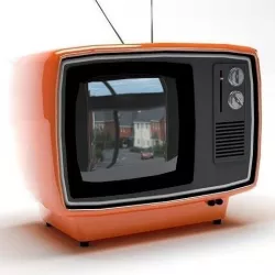 Retro TV 3D model