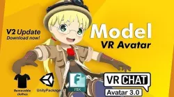 Riko Anime Made in Abyss VRChat 3D model