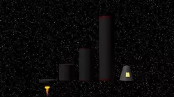Rocket Parts Low-poly 3D model