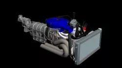 Rotary 12A MAZDA RX2 Complete engine 3D model