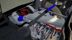 rotary 4 rotor engine 3D model