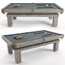 Rustic Pool Table 3D model