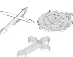 RWBY Ruby Rose Cosplay Accessories STL 3D model