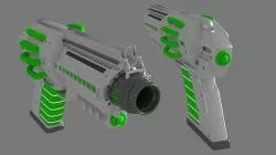 Sci fi Blaster Hand Gun 3D model