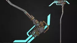 Sci fi elite scythe Low-poly 3D model