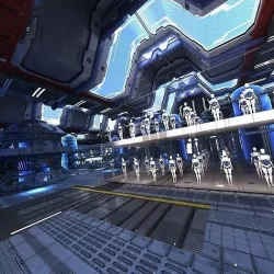 Sci Fi Factory Interior 3D model