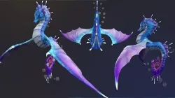 Sea Dragon Low-poly 3D model