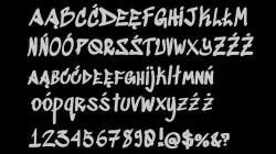 Sedgwick Ave Display font - quad topology  3D model