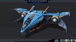 SF Smuggler Bomber Low-poly 3D model