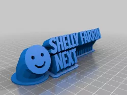 SHELLY NAME PLATE