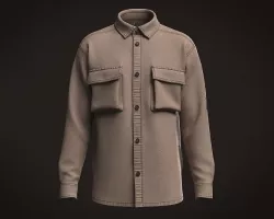 Shirt Khaki Utility  3D model
