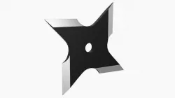 Shuriken ninja throwing knife 08 3D model