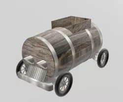 Soapbox barrel racing car 3D model