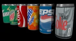 SODA CAN MODEL  PEPSI COKE SPRITE COLD DRINKS  Low-poly 3D model
