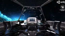  Spaceship Cockpit v1 Lowpoly PBR Low-poly 3D model