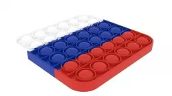 Square Flag of Russia Pop It Fidget Toy 3D model