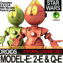 Star Wars Model-E Droids 2-E Q-E 3D model