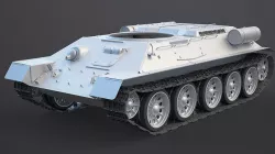 T-34 Tank Chassis High-Poly 3D model