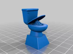 Toilet with poop keycap :D