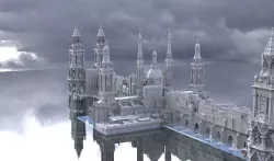 Tower Bridge Fantasy architecture town 3D 3D model