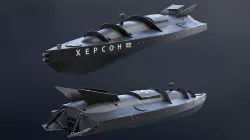 Ukrainian Naval Drone Game Ready Low-poly 3D model