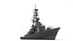USS Leahy DLG-16 Low-poly 3D model