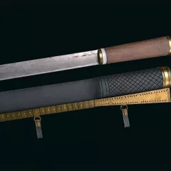 Viking Battle Knife Scramasax Low-poly 3D model
