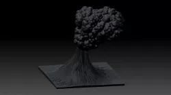 Volcano 3D model