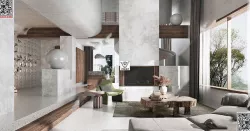 WABI SABI Interior Villa design sketchup model 2 3D model