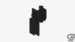 Wall Mixer Tap - Luxury - Glide - Diverter Low-poly 3D model
