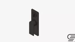 Wall Mixer Tap - Luxury - Green - Diverter Low-poly 3D model