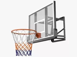 Wall Mount Basketball Hoop Low-poly 3D model