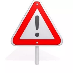 Warning sign  3D model