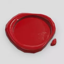 Wax Seal 3 Low-poly 3D model