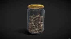 Weed Jar Low-poly 3D model