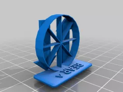 Wheel rotation legend for X axis tensioner