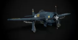 WW2 Grumman F8F Bearcat 3D model