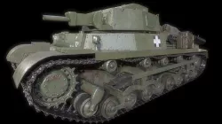 40M and 41M Turan tank Low and Highpoly Low-poly 3D model