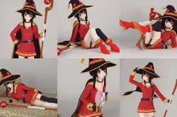6 poses of Megumin 3D model