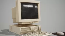 90s Pc Desktop style 01 Low-poly 3D model