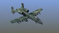 A10 Warthog Low-poly 3D model