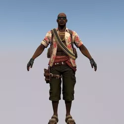 Agent from the game CSGO Elite Hunter Solman Partisans 3D model