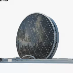 Aldar headquarters building 3D model