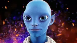 Alien NFT Model with all the source files and textures Low-poly 3D model